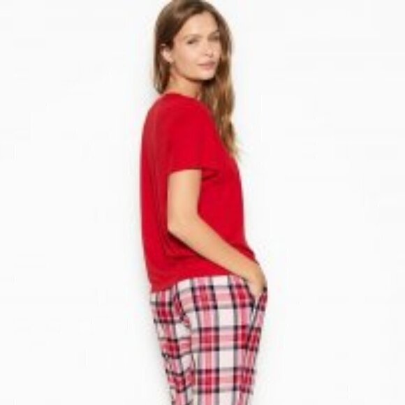 VICTORIA'S SECRET | Logo Short Sleeve Sleep Shirt | Sz. XS - Picture 2 of 8